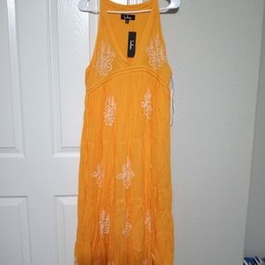 NWT Women Maxi Yellow dress